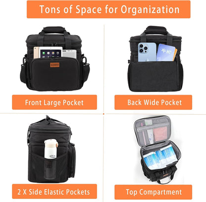 Expandable Lunch Box Insulated Leakproof Cooler Bag Work Outdoor3