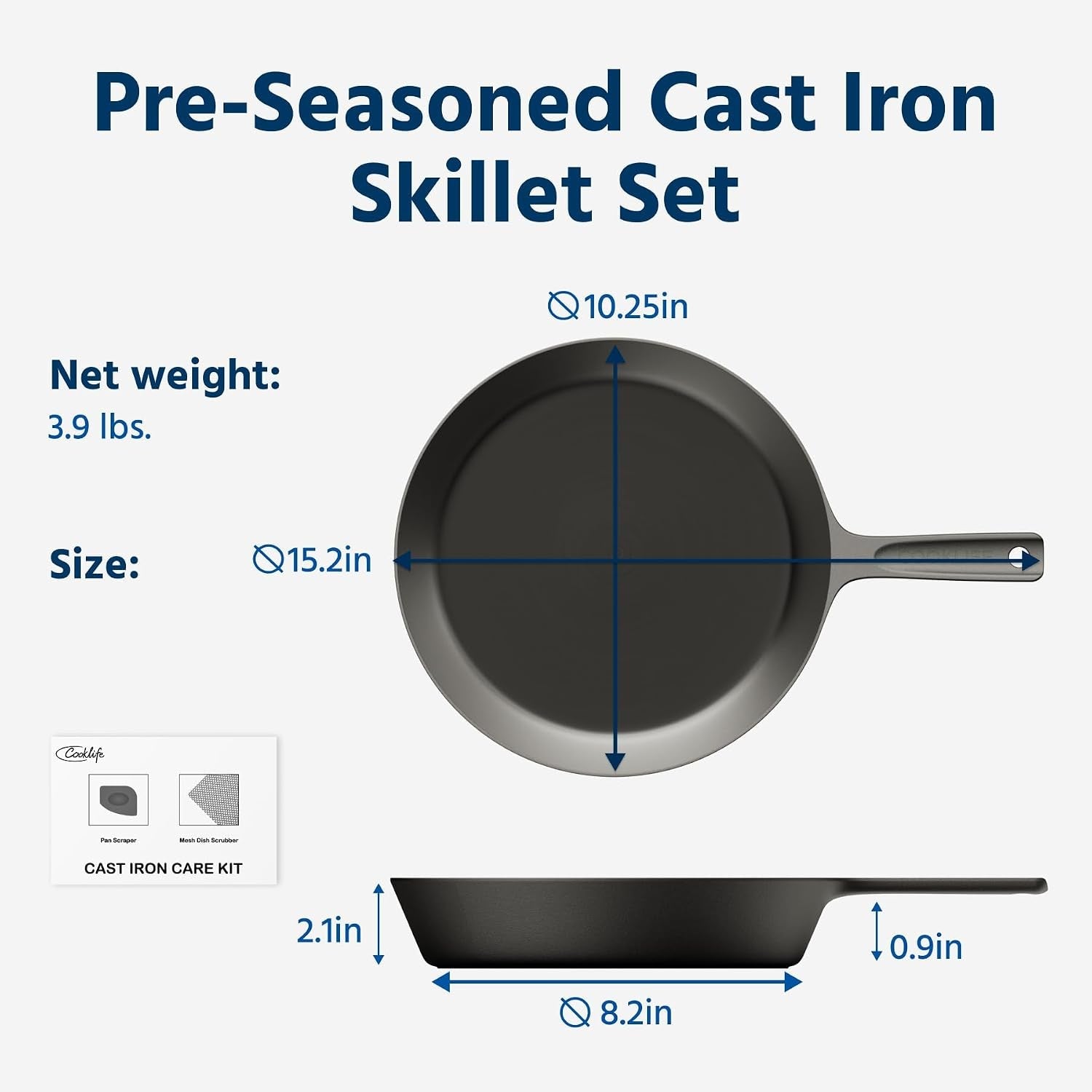 10-inch-lightweight-pre-seasoned-cast-iron-skillet-smooth-fry-pan-non-stick-polished-skillet-use-with-an-oven-stove-grill-or-campfire-handcrafted-pfas-free-non-toxic-easy-to-clean
