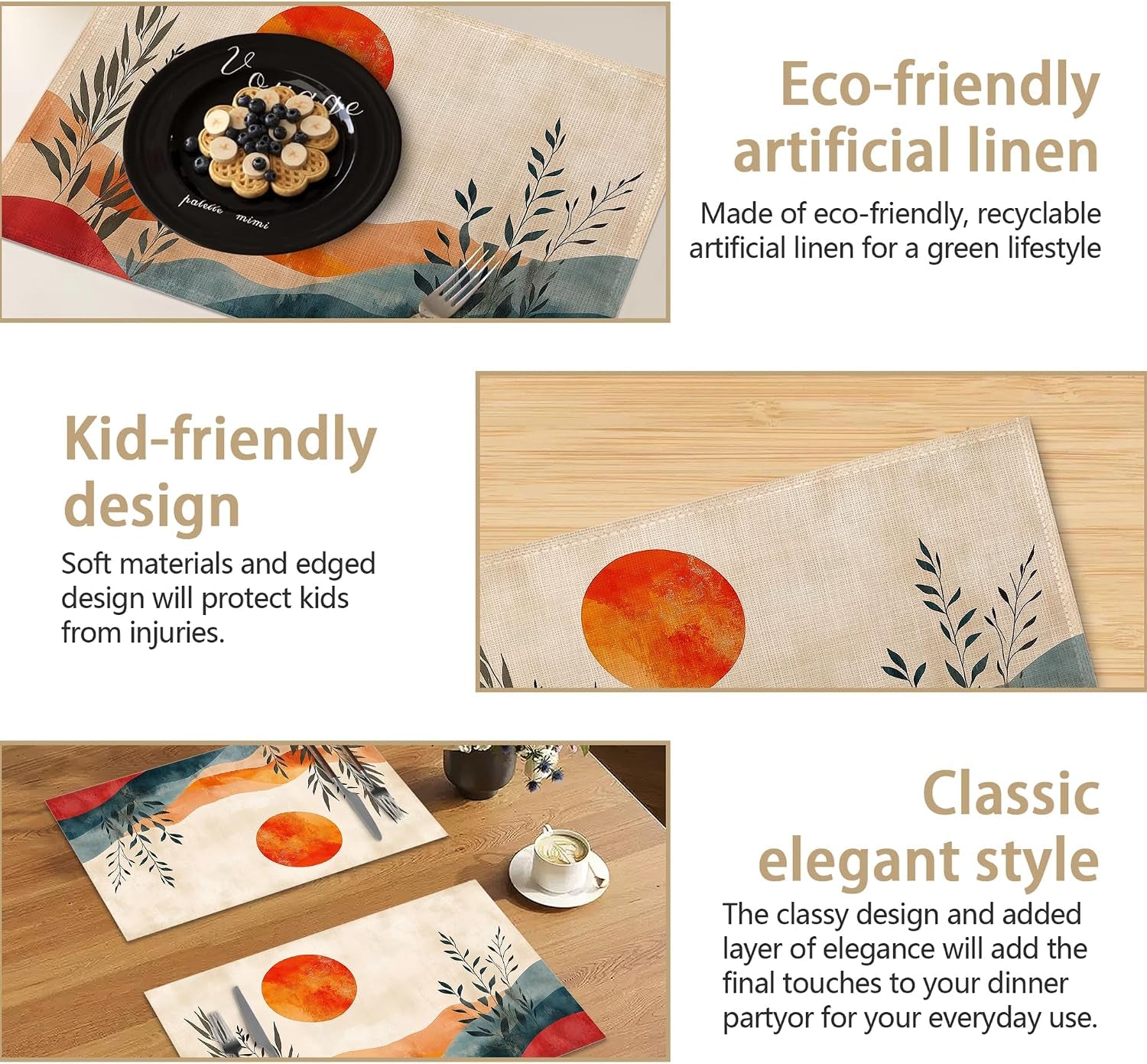 boho-sunrise-abstract-sun-leaves-placemats-set-of-6-linen-table-mats-12x18-inch-washable-placemats-for-dining-table-non-slip-heat-resistant-mats-for-kitchen-home-decor