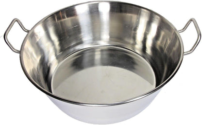 Cazo Para Carnitas 16" Stainless Steel Heavy Duty Acero Inoxidable Wok Comal Fry Mexican Style3