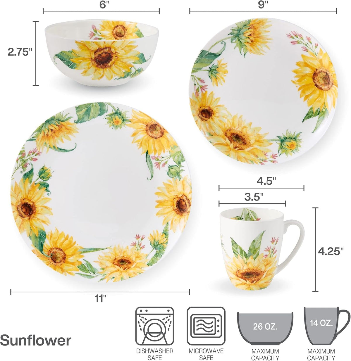 sunflower-bone-china-lightweight-chip-resistant-16-piece-dinnerware-set-service-for-4-multicolor