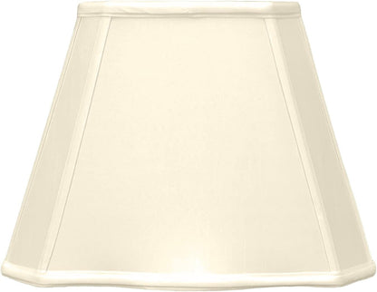 Fancy Bottom Rectangle Basic Lamp Shade, BS-747-18BG, Beige, (7 X 10) X (12.25 X 18) X 13.252