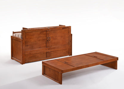 Furniture Murphy Cube Cabinet Bed (Cherry)3