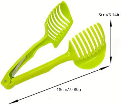 Lemon Tomato Food Tongs, Manual Fruit Tool, round Fruit & Vegetable Cutting Holder, Handy Uncharged Kitchen Gadget5