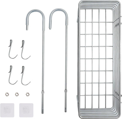 Hanging Shower Rack,Stainless Steel Hook on Hanging Storage Basket5