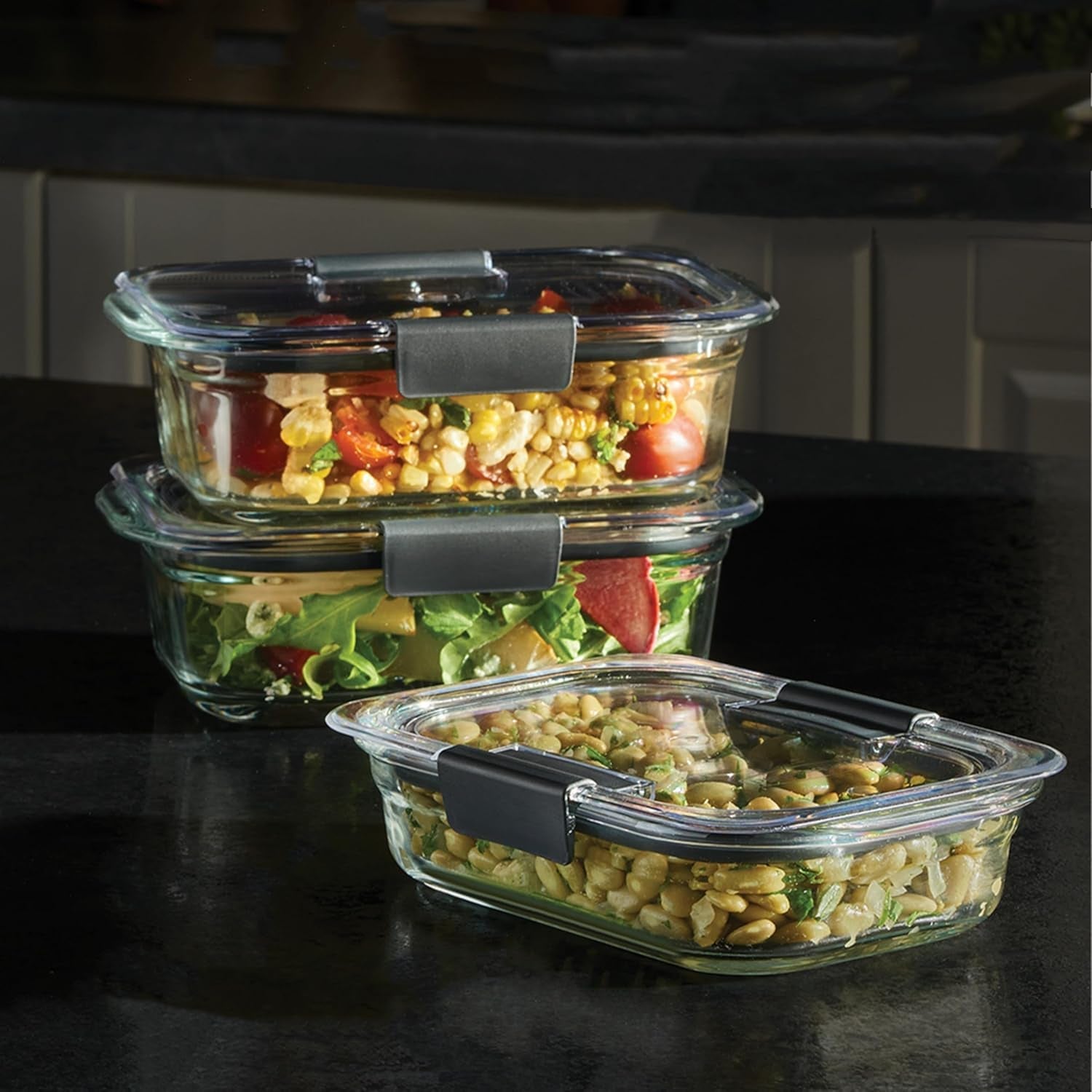 rubbermaid-brilliance-glass-food-storage-containers-assorted-sizes-set-of-9-bpa-free-leak-proof-clear