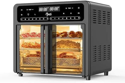30Qtoversized French Door Air Fryer Toaster Oven Combination, Featuring 20 Cooking Functions and Digital Control, Compatible with 13" Pizza, Turkey (Black-25)1