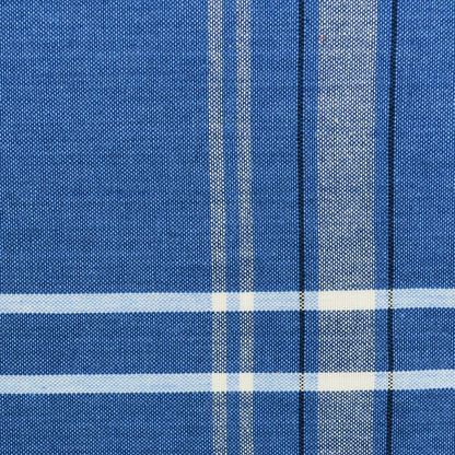 French Stripe Tabletop Collection Farmhouse Style Dining Table Linen Tablecloth, 60X84, Blue Chambray2