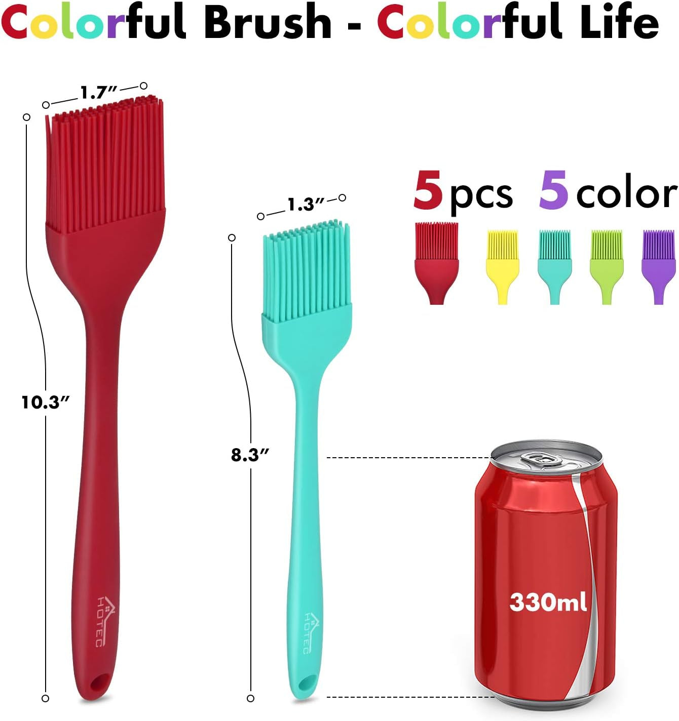 600-heat-resistant-bpa-free-silicone-marinading-meat-grill-basting-pastry-brush-for-oil-butter-sauce-sausages-desserts-turkey-baster-grill-barbecue-multicolor