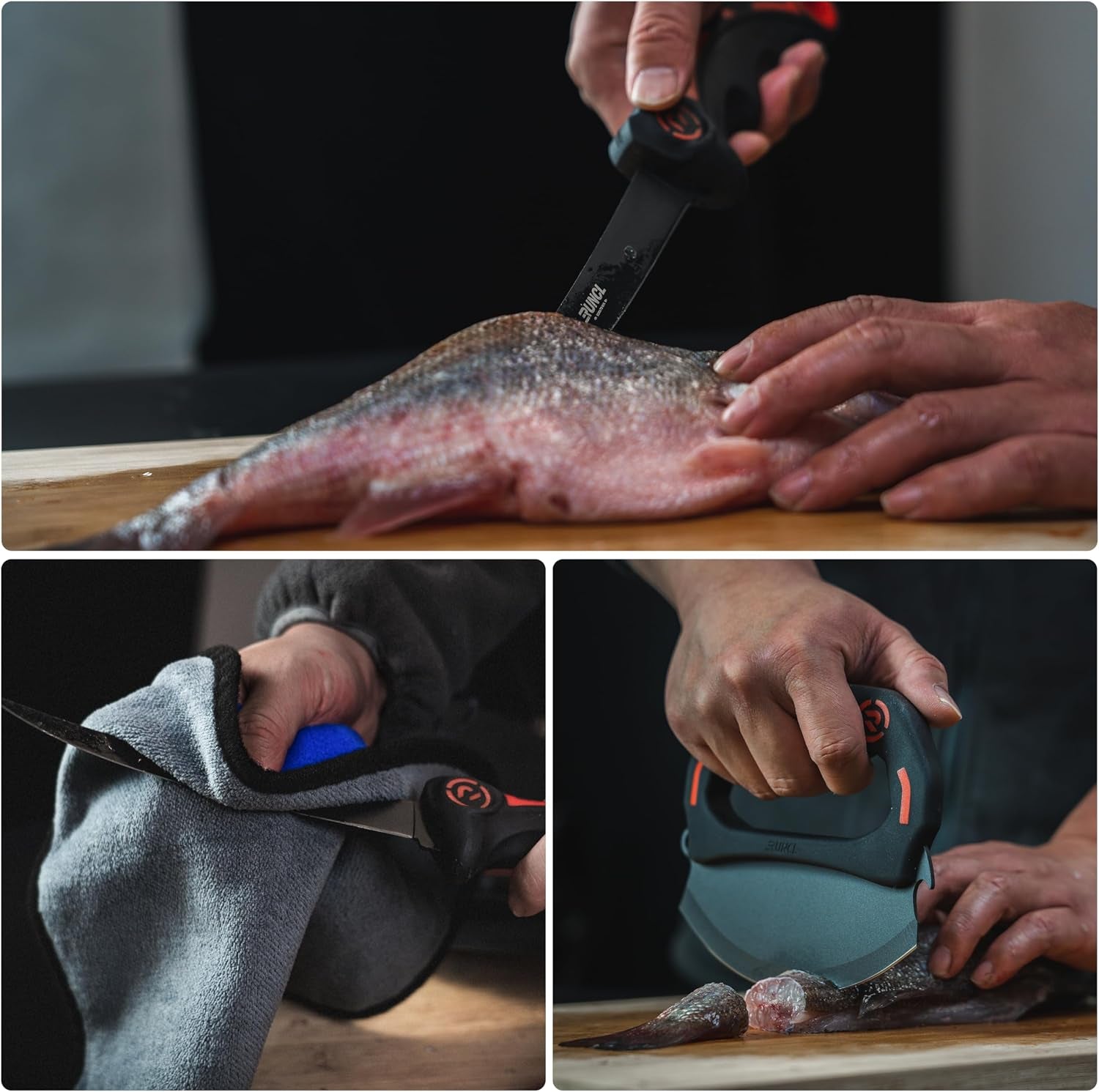 ulu-fillet-knife-set-5-7-9-german-high-carbon-steel-blades-with-sheaths-non-slip-handles-honing-rod-carry-bag-mezzaluna-knife-for-kitchen-bbq-camping-fishing-gift-for-fathers-day