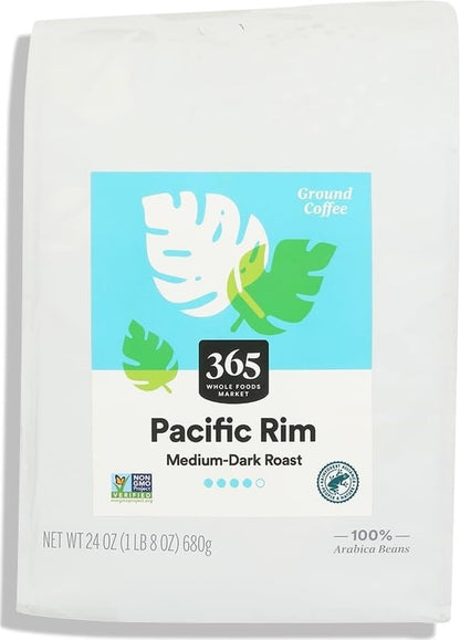 , Pacific Rim Vienna Roast Ground Coffee, Dark Roast, 24 Ounce1