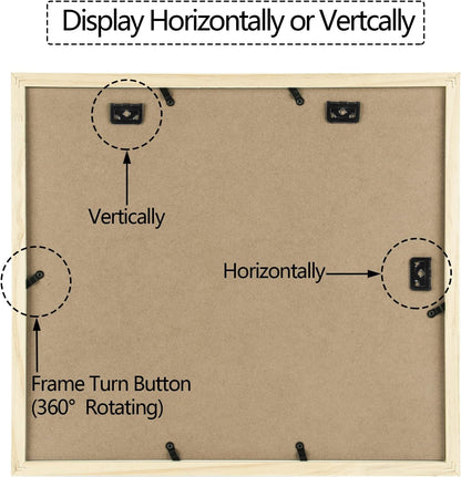 7 Openings for 4X6 Collage Picture Frame,Solid Wood/Glass8