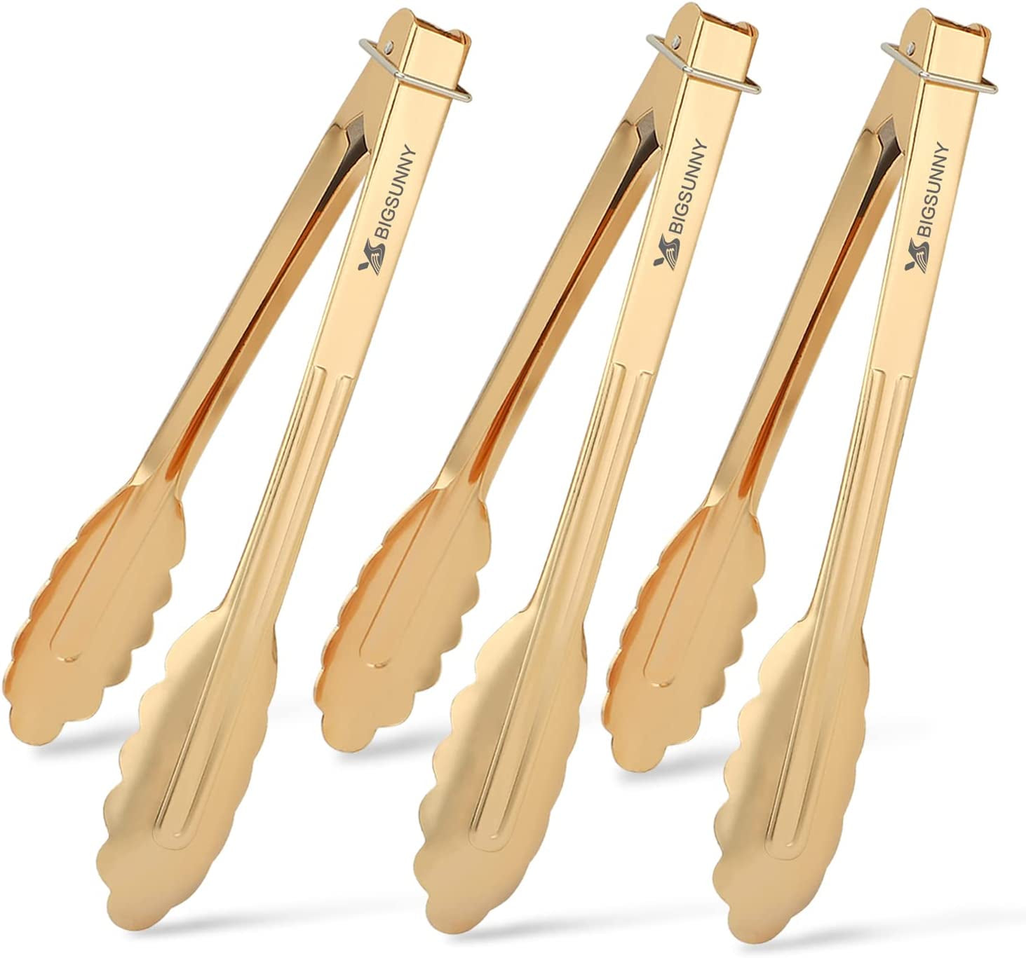 9-inch-kitchen-food-tongs-for-cooking-and-serving-aluminum-set-of-3-gold-plated