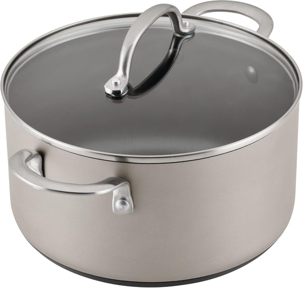 Achieve Hard Anodized Nonstick Cookware Pots and Pans Set, 9 Piece - Silver10