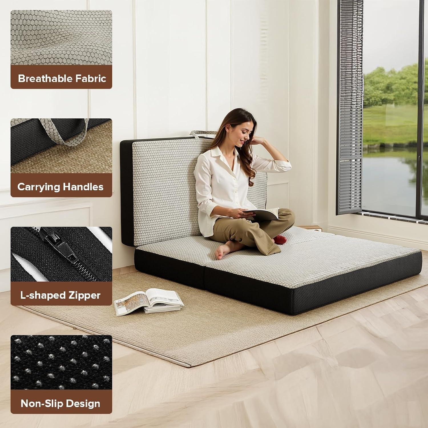 memory-foam-trifold-mattress-twin-portable-floor-bed-4-inch-foldable-mat-with-washable-cover-handle-non-slip-bottom-for-rv-travel-camping-yoga-75x38x4-grey