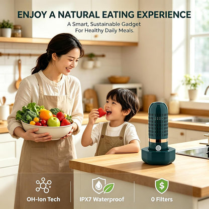 Purepod Produce Cleaner – Portable Oh-Ion Fruit & Vegetable Washer, Deep Cleans Produce, Meat & Seafood in 10 Minutes, No Scrubbing, IPX7 Waterproof, for Home, Travel & Outdoor8