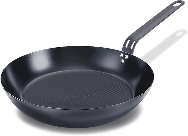 10" Carbon Steel Frying Pan, Pre-Seasoned Nonstick & Chemical-Free | Detachable Silicone Handle Cover, Oven & Dishwasher Safe, Induction Compatible, Chemical-Free Cooking Surface1