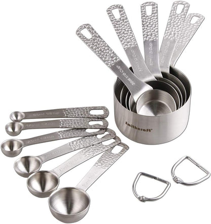 Stainless Steel Measuring Cups and Spoons Set - 5 Cups and 6 Spoons1