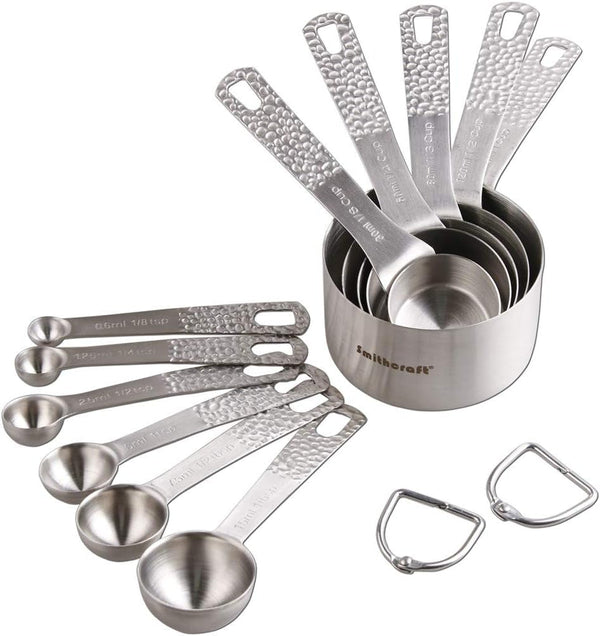 Stainless Steel Measuring Cups and Spoons Set - 5 Cups and 6 Spoons1
