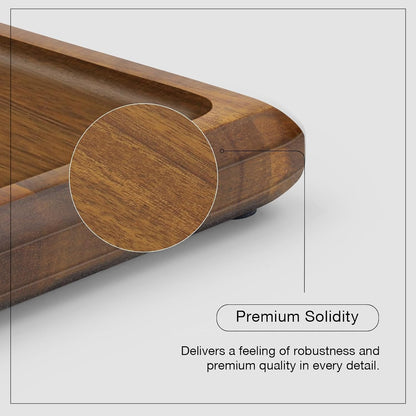 Acacia Wood Serving Tray 16X10 Charcuterie Board & Non-Slip Pads3