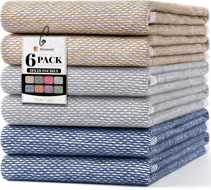 380 GSM Yarn Dyed Kitchen Towels 18"X28", 6 Pack, Multicolor1