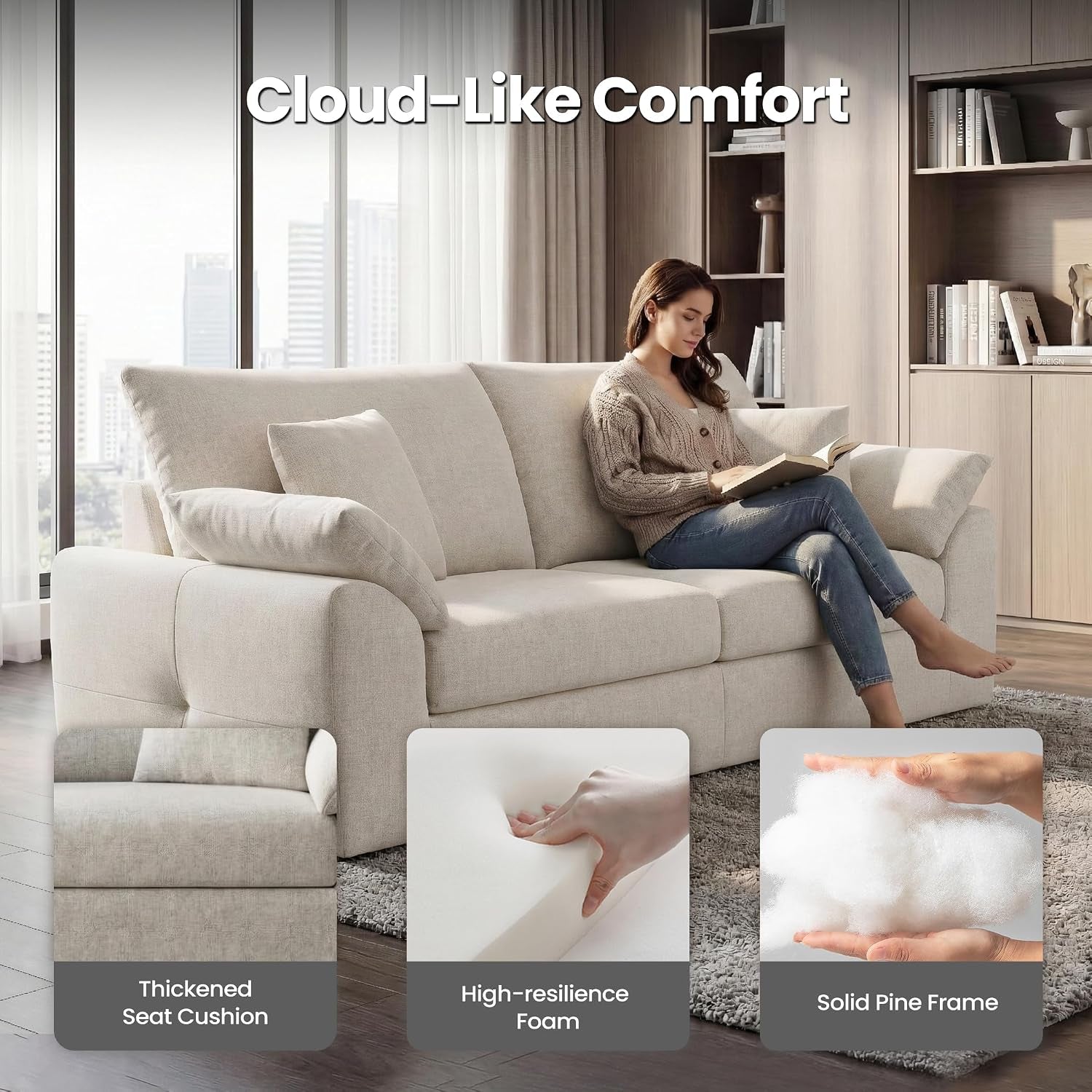 89-8-modern-loveseat-sofa-for-living-room-cloud-boneless-couches-with-4-pillows-mid-century-loveseat-couches-for-small-place-no-assembly-required-beige