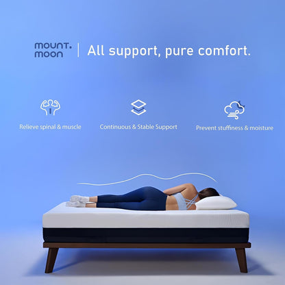 King Memory Foam Mattress - 12 Inch Size Mattress Gel Memory Foam Mattress in a Box, Extra Spinal Alignment for Back Pain Relief & Motion Isolation Cool Night Sleep - Certipur-Us, Made in USA4