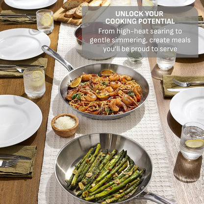 Gourmet 15-Piece Stainless Steel Pots and Pans Set, Induction Compatible4