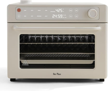 Our Place Wonder Oven Pro, 8-In-1 Digital Air Fryer Oven, 3-Rack, 32 Qt | Non-Toxic Air Fryer Toaster Oven Combo; Basket, Rack, Pan, Tray; Air Fry, Toast, Roast, Bake, Reheat, Broil, Proof, Dehydrate1