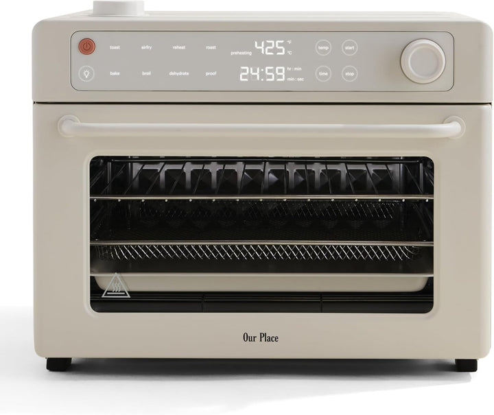 Our Place Wonder Oven Pro, 8-In-1 Digital Air Fryer Oven, 3-Rack, 32 Qt | Non-Toxic Air Fryer Toaster Oven Combo; Basket, Rack, Pan, Tray; Air Fry, Toast, Roast, Bake, Reheat, Broil, Proof, Dehydrate