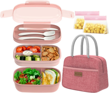 Leakproof Bento Box & Insulated Lunch Bag Set for School and Work1