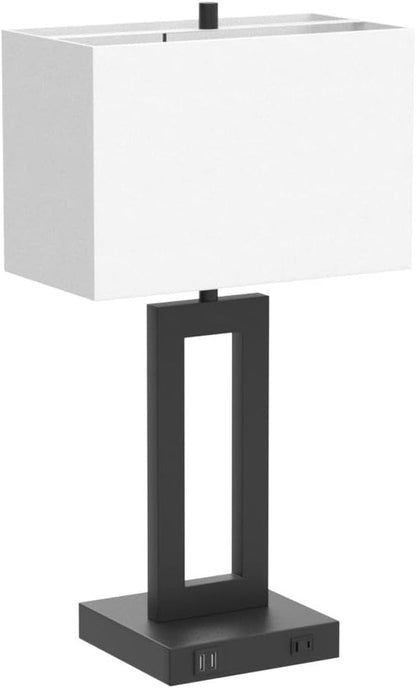 22" Table Lamp Set of 2, Modern Touch Control Lamp with 2 USB Ports4