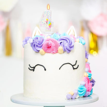 Unicorn Number 4 Birthday Candle, 4Th Birthday Decorations Girl4