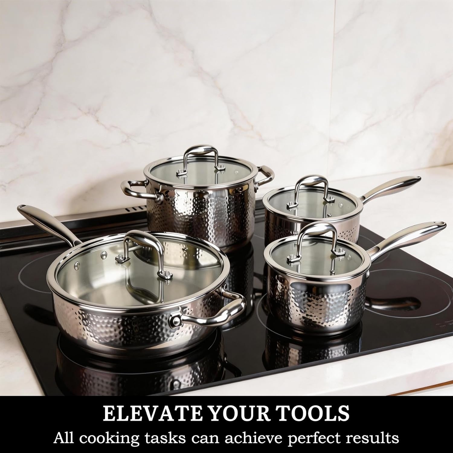 14-piece-tri-ply-hammered-stainless-steel-cookware-set-multifunctional-14pc-pots-and-pans-with-steamer-non-toxic-no-coating-nonstick-induction-oven-safe-up-to-500-f