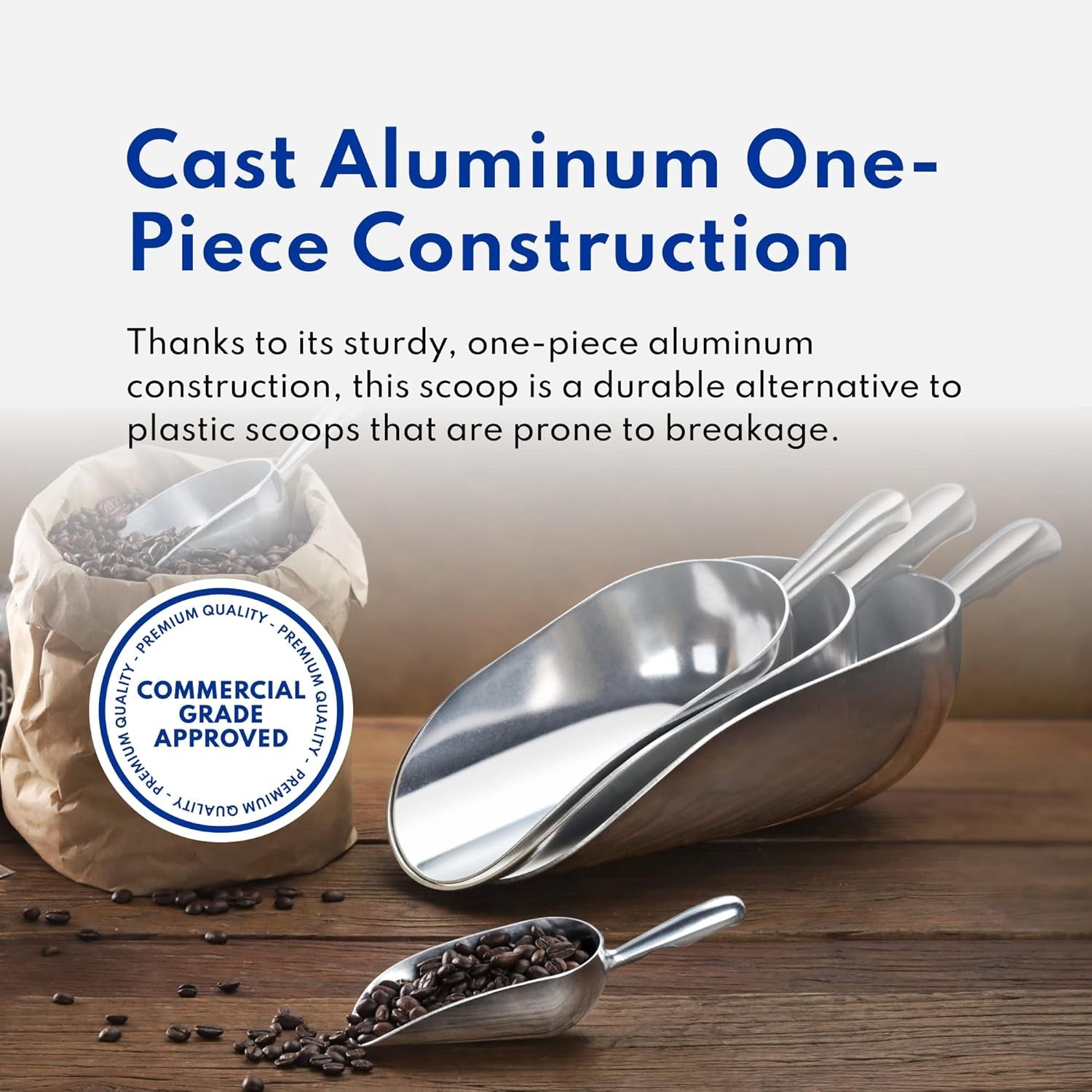 34547-one-piece-cast-aluminum-round-bottom-bar-ice-flour-utility-scoop-24-ounce-silver-hand-wash-only