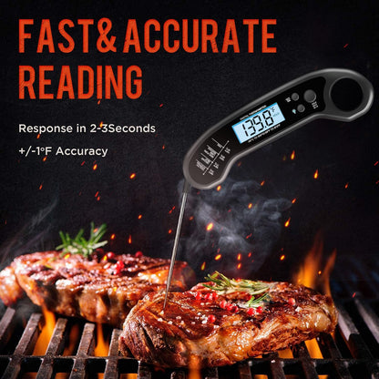 Meat Thermometer Digital, Instant Read Meat Thermometeri for Grill and Cooking, Waterproof Food Thermometer for Kitchen and Outside, BBQ, Turkey, Candy, Liquids, Beef2