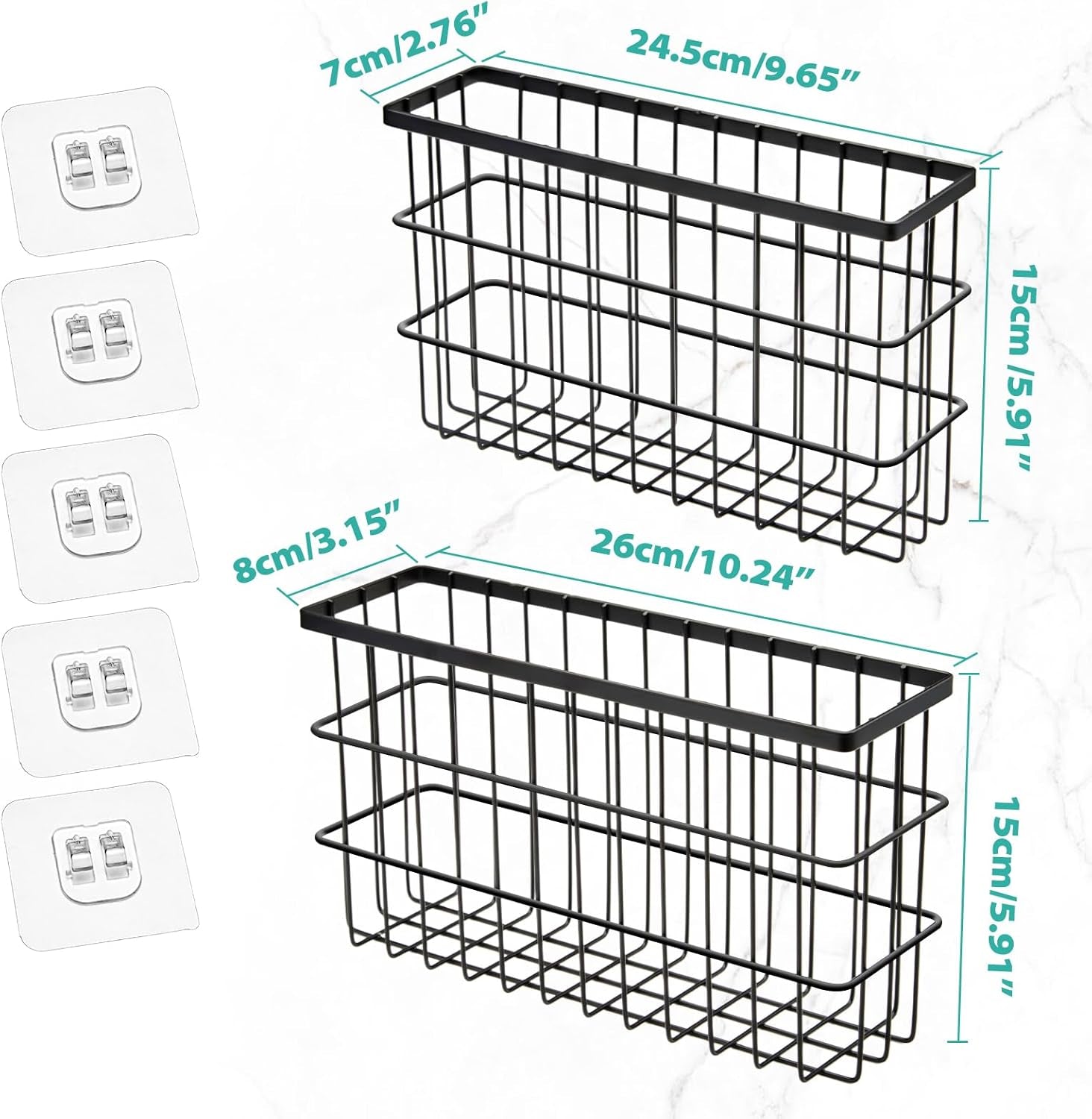 2-pack-cabinet-door-organizer-self-adhesive-lid-organizers-inside-cabinet-storage-boxes-hanging-storage-basket-organizer-wall-mounted-pantry-caddy-cup-holder-for-kitchen-fridge-bathroom
