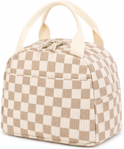 Lunch Bag for Women Men Cute Corduroy Lunch Tote Bags Reusable Insulated Lunch Box Large Capacity Reusable Insulated Cooler for Work Picnic or Travel1