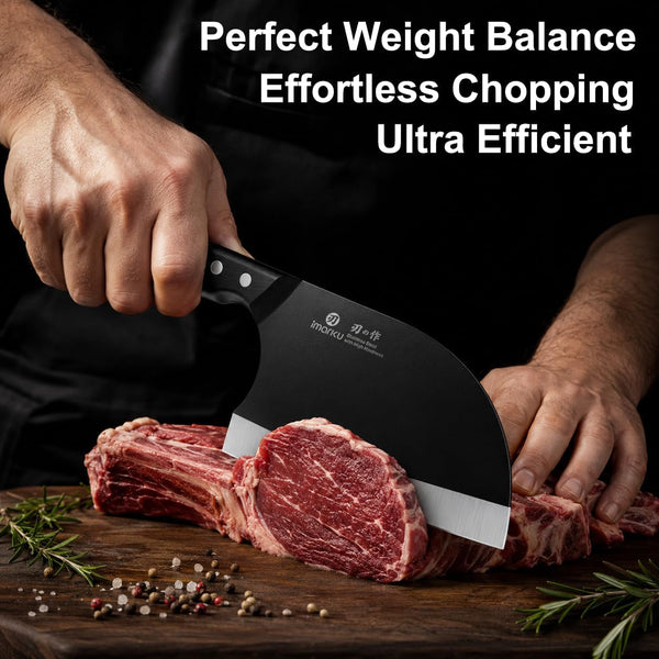 6.7 Inch Butcher Knife, Meat Cleaver Knife Japanese Steel, Dad Gifts6
