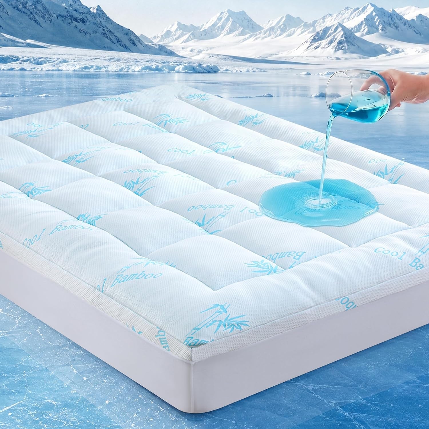 100-waterproof-queen-mattress-topper-viscose-derived-from-bamboo-cooling-pillow-top-memory-foam-mattress-topper-for-hot-sleepers-deep-pocket-fits-8-21-inch