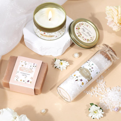 Birthday Gifts for Women, Get Well Soon Self Care Package Box, Sending Hug Baskets Thinking of You Inspirational Gift for New Mom Best Friend Birthday (Ivory)3