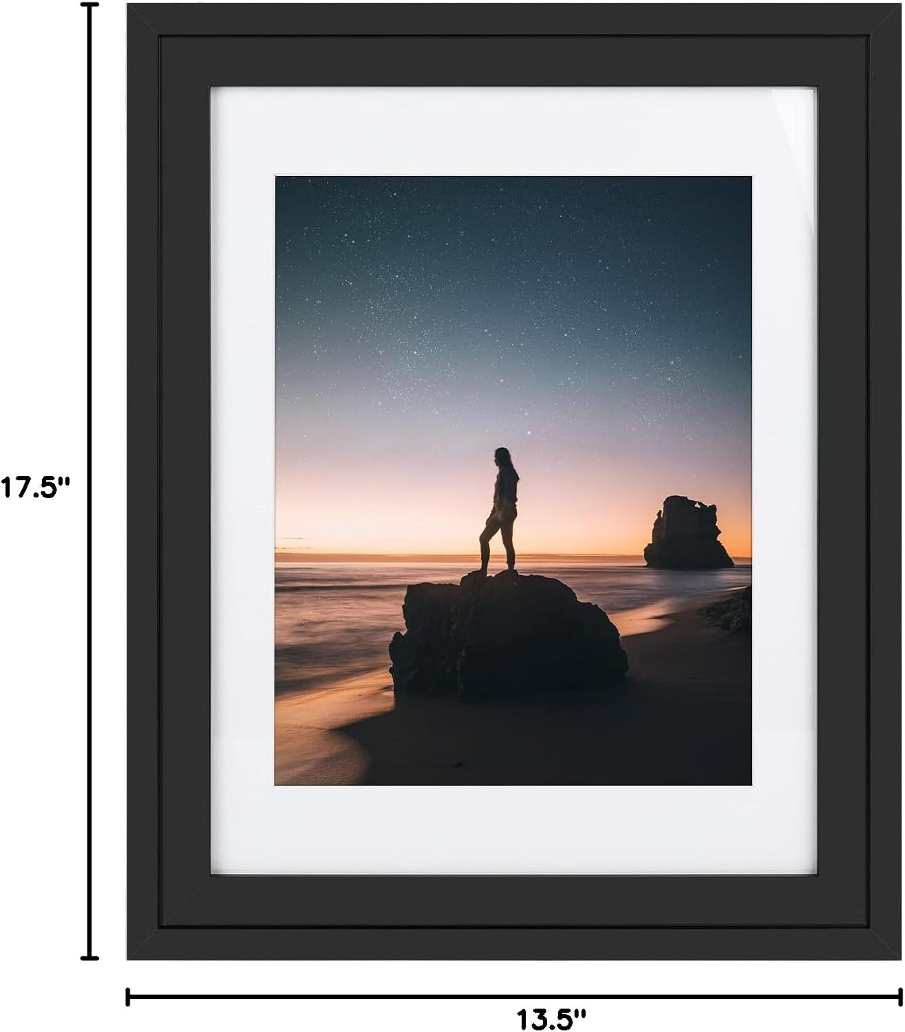 14x18-picture-frame-matted-for-11x14-photo-black