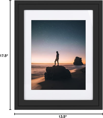 14X18 Picture Frame - Matted for 11X14 Photo Black8