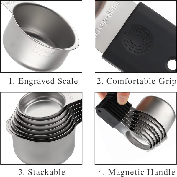 Magnetic Measuring Cups and Spoons Set Stainless Steel Measuring Cup&Spoon3