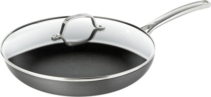 Calphalon Nonstick Frying Pan with Lid and Stay-Cool Handles, Dishwasher Safe, 12-Inch, Grey3