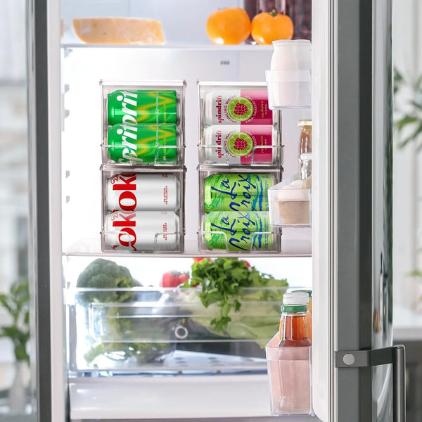 Soda Can Organizer Dispenser for Refrigerator, 12 Can, 2 Pack2