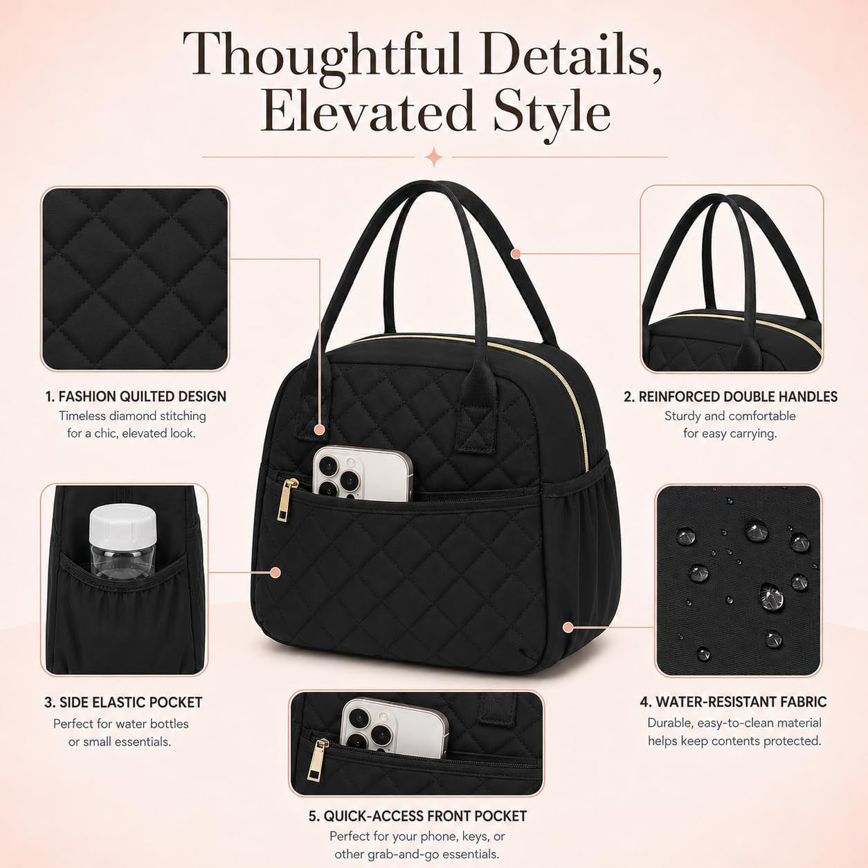 lunch-box-for-women-insulated-lunch-bag-lunchbox-cooler-thermal-leakproof-quilted-reusable-lunch-tote-bag-for-work-school-travel-picnic-black