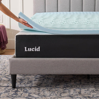 2 Inch Gel Memory Foam Mattress Topper, Twin XL Size – 5 Zones – Cooling Gel Infusion – Certipur Certified Foam6