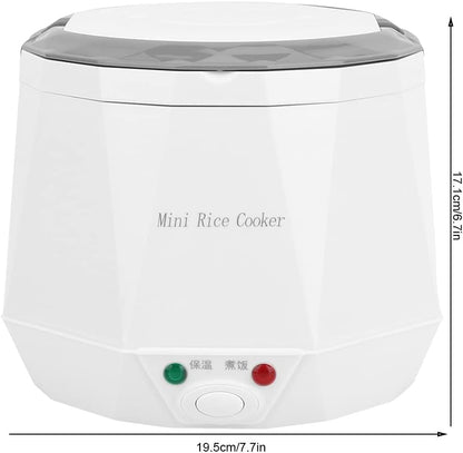1.6L Mini Portable Multi-Function Electric Rice Cooker 12V Car Rice Cooker Travel Rice Cooker, Cooking Heating and Keeping Warm Function, for Truck RV Cooking Soup Porridge and Rice4