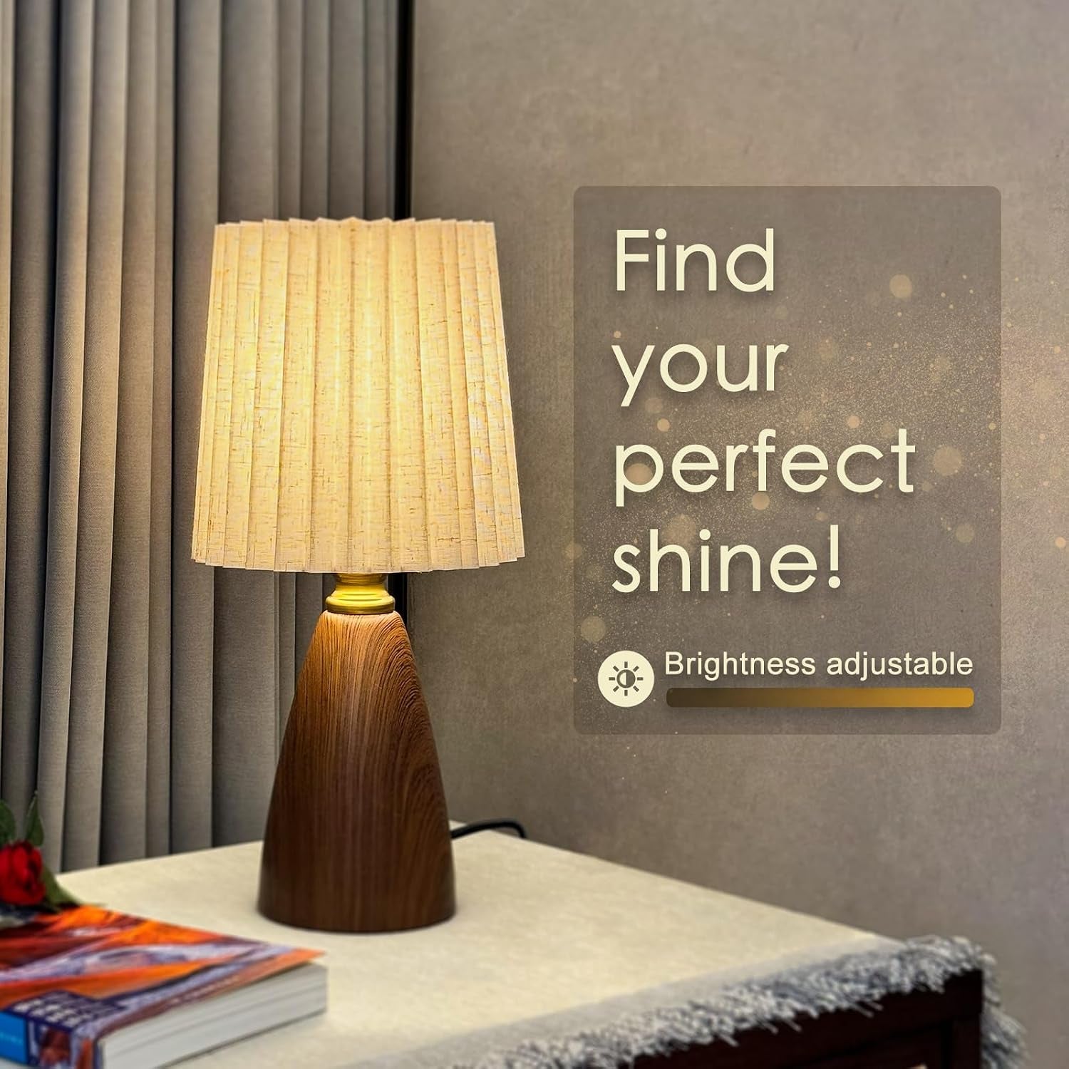 small-pleated-table-lamp-for-bedroom-bedside-lamps-for-nightstand-dimmable-desk-lamp-ceramic-wood-grain-base-round-flaxen-fabric-shade-for-living-room-kids-room-led-bulb-includedart-deco